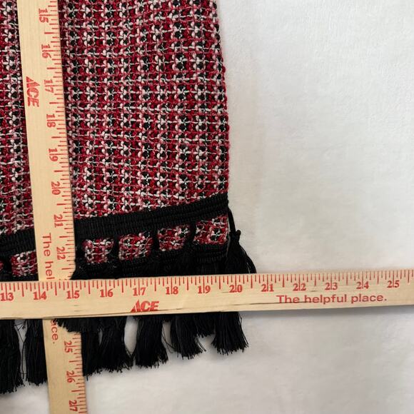 Zara Medium Colorful Tweed Fringe Sleeveless Top Beach Boho Chic Indie Lagenlook - Picture 10 of 12